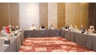 Shura Council members at a meeting of the Standing Committees of the Arab Parliament in Cairo yesterday.