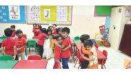 BPS students during an event to mark Eid Al Fitr and World Book/Red Day.