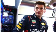 MAY 06: Max Verstappen of the Netherlands and Oracle Red Bull Racing looks on in the garage during final practice ahead of the F1 Grand Prix of Miami at Miami International Autodrome on May 06, 2023 in Miami, Florida. Photo by Mark Thompson / GETTY IMAGES NORTH AMERICA / Getty Images via AFP