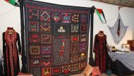 Palestinian handicrafts at the festival.
