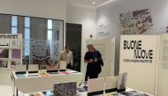 A view of the 'Buone Nuove (Good News). Women Changing Architecture' exhibition at Msheireb Design Centre.