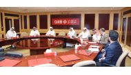 QIIB officials during the second Ordinary General Assembly meeting, yesterday.