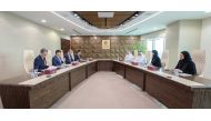 Minister of State for International Cooperation H E Lolwah bint Rashid Al Khater meeting Turkiye’s Permanent Representative to ICAO H E Suat Hayri Aka, and Turkish Ambassador H E Dr. Mustafa Goksu.