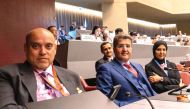 Qatar's delegation during the 19th World Meteorological Congress in Geneva, Switzerland.
