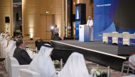Al Attiyah Foundation board member H E Dr. Mohammed Saleh Al Sada delivers a keynote speech at the CCUS Forum