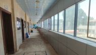 A picture shows an empty hallway at Soba University Hospital in southern Khartoum, on June 3, 2023. (Photo by AFP)
