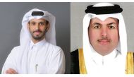 From left: Sheikh Hamad bin Mohammed Al Thani, member of Board of Directors and CEO of Mazaya Real Estate Development Company, and Sheikh Faisal bin Fahd Al Thani, Chairman of Board of Directors of Al-Namaa Real Estate Development Company.