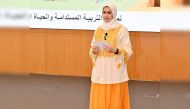 Dr. Hessa bint Hamad bin Khalifa Al Thani delivering the concluding speech at the end of the workshops.