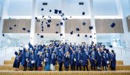 Students of ACS International School Doha during their graduation ceremony.