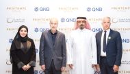 QNB and Printemps officials during the signing ceremony.