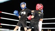 Young boxers in action during the third Qatar Olympic Committee Beach Games at Cultural Village Katara, in this file photo.