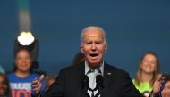 U.S. President Joe Biden adressess union workers on June 17, 2023 in Philadelphia, Pennsylvania.  Photo by Mark Makela / AFP