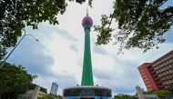 The Colombo Lotus Tower in Sri Lanka. ( AFP / ISHARA S. KODIKARA)