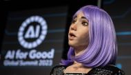 AI robot frontwoman 