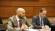 Director of Human Rights Department at the Ministry of Foreign Affairs H E Dr. Turki bin Abdullah Al Mahmoud speaking in a side event organised by the Permanent Mission of Qatar to the United Nations, in Geneva.