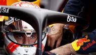 Red Bull Racing's Dutch driver Max Verstappen sits in his car in the pits prior to the sprint race ahead of the Formula One Belgian Grand Prix at the Spa-Francorchamps Circuit in Spa on July 29, 2023. Photo by KENZO TRIBOUILLARD / POOL / AFP