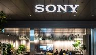 The Sony logo is seen inside the company's headquarters in Tokyo on January 31, 2023. Photo by Philip FONG / AFP