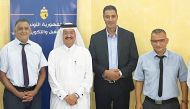 Deputy Chairperson of the NHRC Dr. Mohammad bin Saif Al Kuwari (centre) with Tunisian officials.