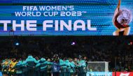 Australia's players make a huddle during the Australia and New Zealand 2023 Women's World Cup semi-final football match between Australia and England at Stadium Australia in Sydney on August 16, 2023. (Photo by Franck Fife / AFP)
