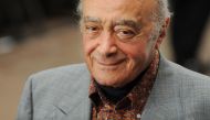 (Files) Egyptian-born businessman Mohamed Al Fayed attends the UK premiere of 'Bruno', held at Empire Leicester Square Central London on June 17, 2009. (Photo by Ben Stansall / AFP)