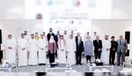 Minister of Justice H E Masoud bin Mohammed Al Amri along with other dignitaries during the symposium.