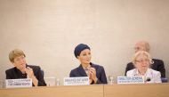 Her Highness Sheikha Moza bint Nasser, Chairperson of Education Above All, addressing the Social Forum of the Human Rights Council where she led a call to action for the protection of education in conflict through individual and collective efforts from the likes of governments to civil society. In response to the severity of the destruction witnessed in war zones, Her Highness also proposed setting an annual international day for the protection of education to keep this critical issue a global priority.
