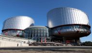 This photograph taken on September 27, 2023, shows an outside view of the European Court of Human Rights (ECHR), in Strasbourg, eastern France. Photo by FREDERICK FLORIN / AFP