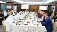 Officials of Qatar Chamber and German Chamber of Commerce and Industry during the meeting.