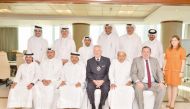 Mayor of London H E Lord Alderman Nicholas Lyons, Ambassador of the United Kingdom to Qatar H E John Wilkes, QBA Chairman Sheikh Faisal bin Qassim Al Thani along with other officials.
