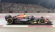 Max Verstappen drives during the Qatar Airways Qatar Grand Prix on Saturday.
