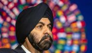 World Bank Group (WBG) president Ajay Banga attends a press conference on the third day of the annual meetings of the WBG and the International Monetary Fund (IMF) in the Moroccan city of Marrakesh on October 11, 2023. Photo by FADEL SENNA / AFP