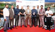 Officials during the launch ceremony of VIVO V29 5G - Portrait Master in Safari Mall, Abu Hamour. 