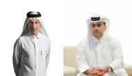 Outgoing Qatar Airways Group Chief Executive, HE Akbar Al Baker (left) and incoming Group Chief Executive for Qatar Airways, Engr. Badr Mohammed Al-Meer.