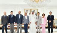 QC First Vice-Chairman, Mohamed bin Twar Al Kuwari, and Adnan Bozbay, a member of the 49 Assembly of Real Estate Activities Group at Izmir Chamber with other officials during the meeting.
