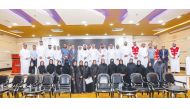 Officials during the celebration of GCC Red Crescent Day in Doha.