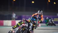 Nolann Macary rides during the final round of the 2023 FIM Mini GP Qatar.