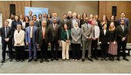 H E Mariam bint Abdullah Al Attiyah, President of GANHRI and Chairperson of the National Human Rights Committee along with other officials in Copenhagen. 
