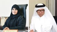 From left: Professor Mariam Al Ali Al Maadeed, and Dr. Talal Abdulla Al Emadi
