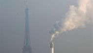 File photo: Haze hangs above Eiffel Tower in Paris. (Reuters)