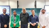 From left to right: Johnny Karam, Dr. Mayamin Altae, Dr Sanjay Chawla, Iyad Jabri, and Essa Al Jamali during the event organised by QSTP, recently.
