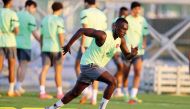 Al Duhail's Almoez Ali trains ahead of the AFC Champions League clash against Tajikistan’s FC Istiklol.