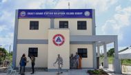 This photo shows a general view of the newly unveiled Philippine Coast Guard monitoring station on Thitu Island in the disputed South China Sea on December 1, 2023. Photo by JAM STA ROSA / AFP