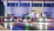 Action during the second round of the Qatar Drag Racing Championship.