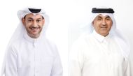 Managing Director and CEO of Ooredoo Group Aziz Aluthman Fakhroo (left) and Chief Finance Officer of Ooredoo Group, Abdulla Al Zaman