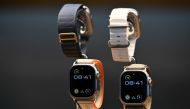 Apple Watch Ultra 2 devices are displayed for sale at The Grove Apple retail store on release day in Los Angeles, California, on September 22, 2023. (Photo by Patrick T. Fallon / AFP)