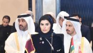 Minister of Social Development and Family H E Maryam bint Ali bin Nasser Al Misnad participating in the session in Cairo, yesterday.