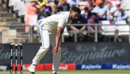 India's Mohammed Siraj delivers a ball during the first day of the second cricket Test match between South Africa and India at Newlands stadium on January 3, 2024. (Photo by Rodger Bosch / AFP)