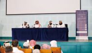 Official during the symposium of the Ministry of Awqaf and Islamic Affairs.