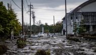 A general view shows a street affected by tsunami waves in Noto, Ishikawa prefecture on January 5, 2024, after a major 7.5 magnitude earthquake struck the Noto region in Ishikawa prefecture on New Year's Day. (Photo by Philip FONG / AFP)