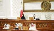 The Shura Council during its session at the Tamim Bin Hamad Hall yesterday.